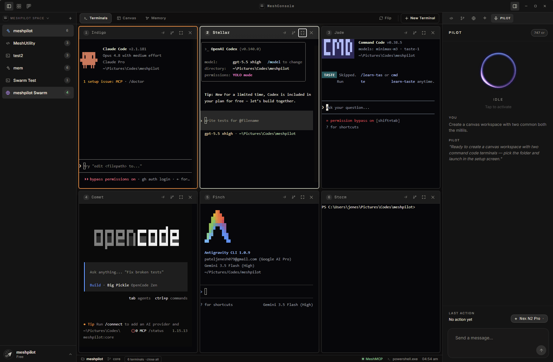 MeshConsole preview